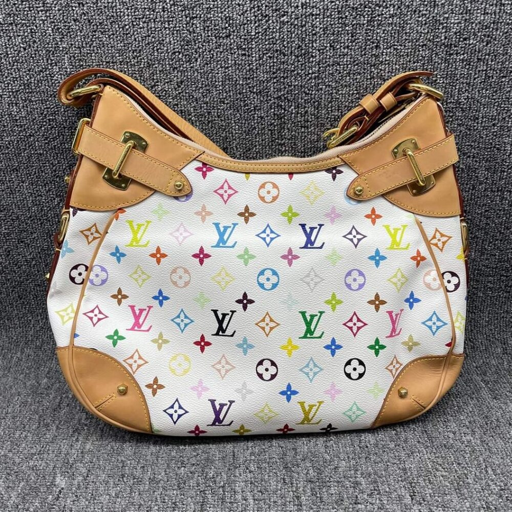 100% Authentic Louis Vuitton Greta Multicolor Hobo Shoulder Bag - Picture 2 of 14